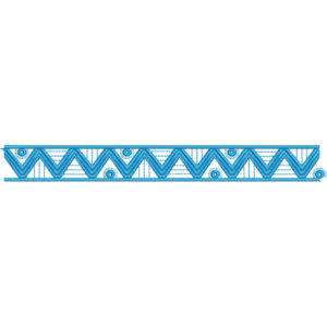 Elegant Chevron Geometric Decorative Border Lace Embroidery Design