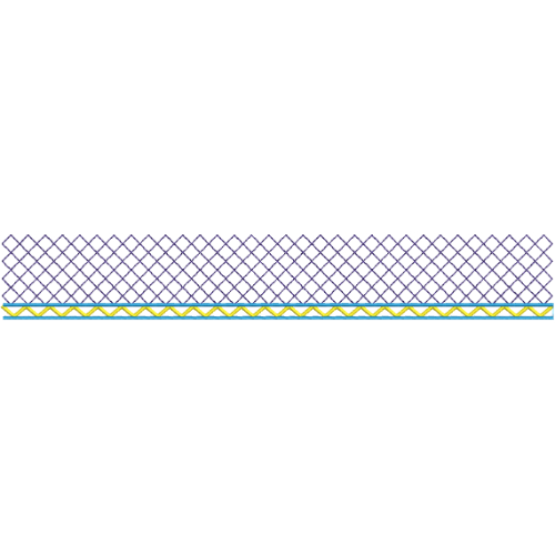 Elegant Diamond Mesh Border Decorative Lace Embroidery Design