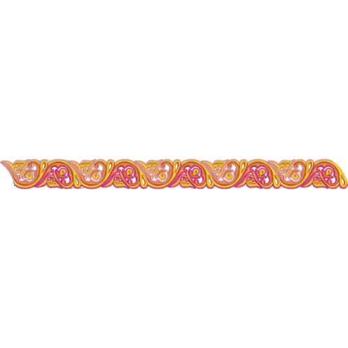Elegant Paisley Scroll Decorative Border Lace Embroidery Design