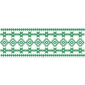 Elegant Geometric Diamond Decorative Border Lace Embroidery Design
