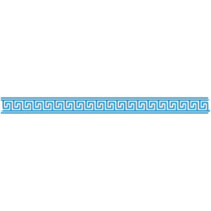 Elegant Greek Key Geometric Decorative Border Lace Embroidery Design