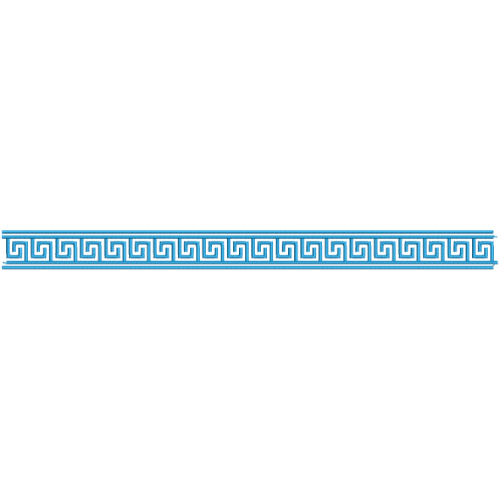 Elegant Greek Key Geometric Decorative Border Lace Embroidery Design