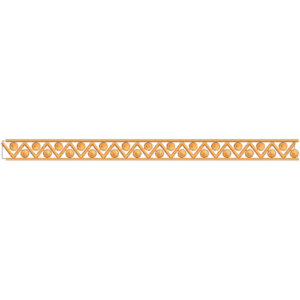 Elegant Geometric Triangle Decorative Border Lace Embroidery Design