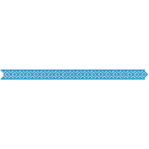 Elegant Geometric Diamond Decorative Border Lace Embroidery Design