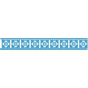 Elegant Floral Medallion Decorative Border Lace Embroidery Design