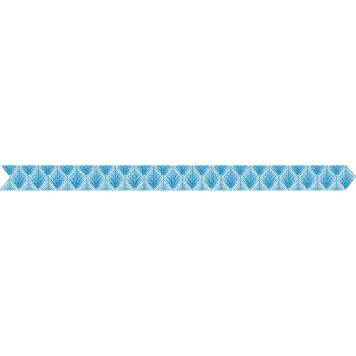 Elegant Geometric Diamond Lattice Border Lace Embroidery Machine Design