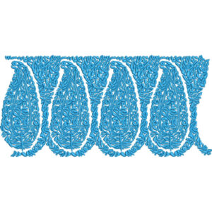 Elegant Paisley Floral Allover Lace Embroidery Machine Design