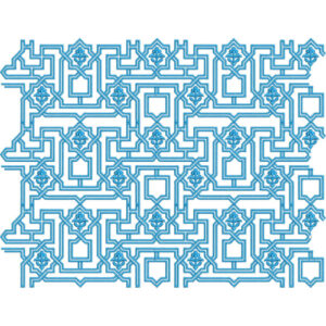 Elegant Geometric Trellis Allover Lace Embroidery Machine Design