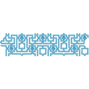 Elegant Geometric Trellis Border Lace Embroidery Machine Design