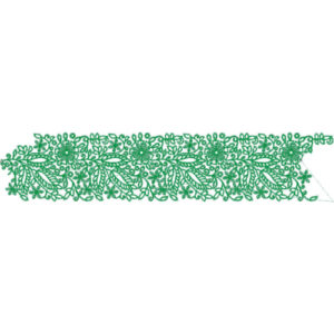 Elegant Floral Vine Allover Lace Border Embroidery Machine Design