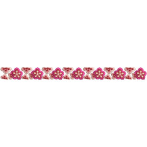 Elegant Petite Floral Border Lace Embroidery Machine Design