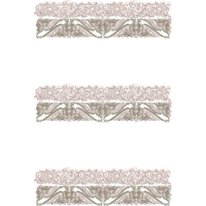 Elegant Ornamental Floral Lace Border Embroidery Machine Design Collection