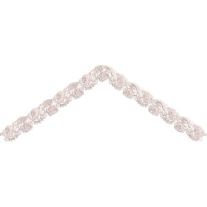 Elegant Rose Corner Border Lace Embroidery Machine Design