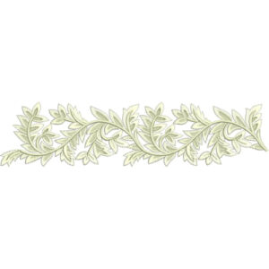 Elegant Acanthus Leaf Vine Border Lace Embroidery Machine Design