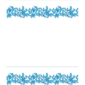 Elegant Ornamental Scroll Vine Border Lace Embroidery Machine Design Collection