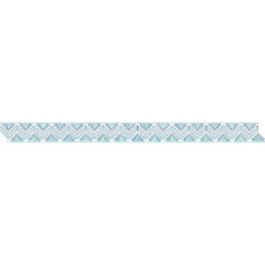 Elegant Geometric Chevron Border Lace Embroidery Machine Design