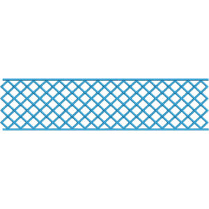 Elegant Diamond Mesh Border Lace Embroidery Machine Design