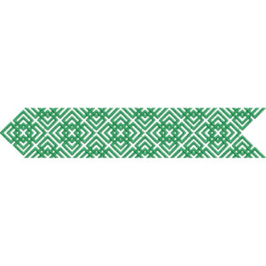 Elegant Geometric Diamond Lattice Border Lace Embroidery Machine Design