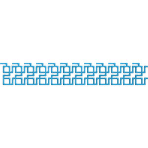 Elegant Interlocking Geometric Border Lace Embroidery Machine Design