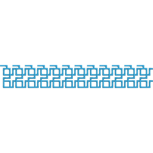 Elegant Interlocking Geometric Border Lace Embroidery Machine Design