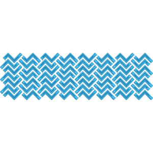 Elegant Interlocking Chevron Border Lace Embroidery Machine Design