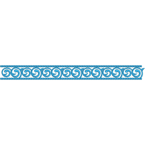 Elegant Greek Key Scroll Border Lace Embroidery Machine Design