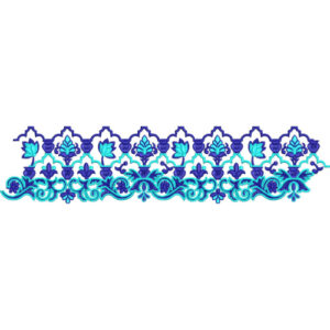 Elegant Ornamental Floral Vine Lace Border Embroidery Machine Design