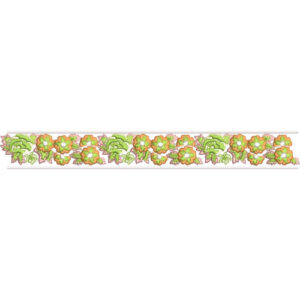 Elegant Petite Floral Decorative Border Lace Embroidery Design