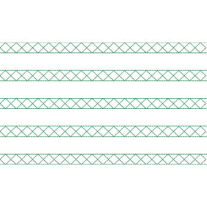 Elegant Geometric Diamond Lattice Decorative Border Lace Embroidery Design Collection