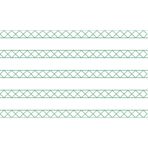 Elegant Geometric Diamond Lattice Decorative Border Lace Embroidery Design Collection