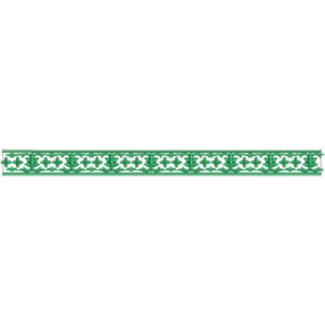 Elegant Geometric Floral Decorative Border Lace Embroidery Design