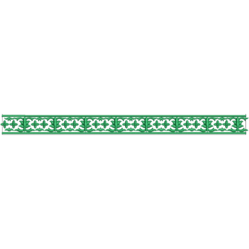 Elegant Geometric Floral Decorative Border Lace Embroidery Design