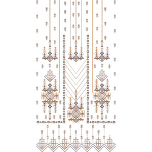 Elegant Geometric Front Dress Embroidery Design