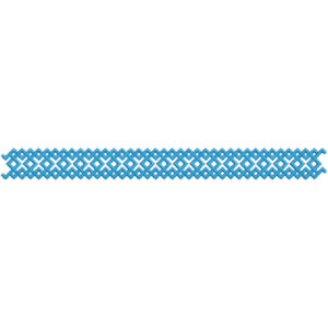 Elegant Interwoven Celtic Knot Geometric Border Lace Embroidery Design