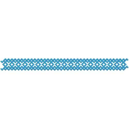 Elegant Interwoven Celtic Knot Geometric Border Lace Embroidery Design