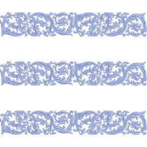 Elegant Ornamental Acanthus Scroll Decorative Border Lace Embroidery Design Collection