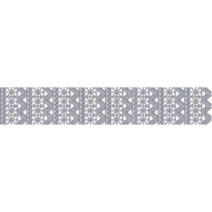 Elegant Tribal Geometric Decorative Border Lace Embroidery Design