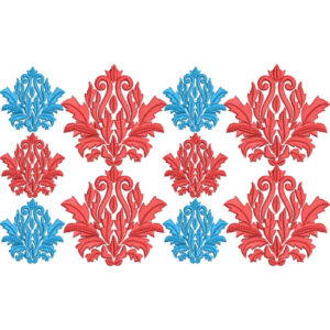 Elegant Ornamental Acanthus Leaf Motif Lace Embroidery Design Collection