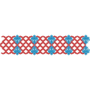 Elegant Floral Trellis Decorative Border Lace Embroidery Design