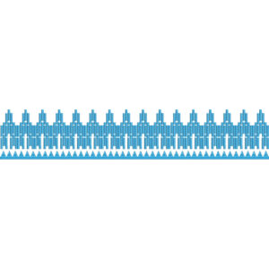 Elegant Geometric Architectural Decorative Border Lace Embroidery Design