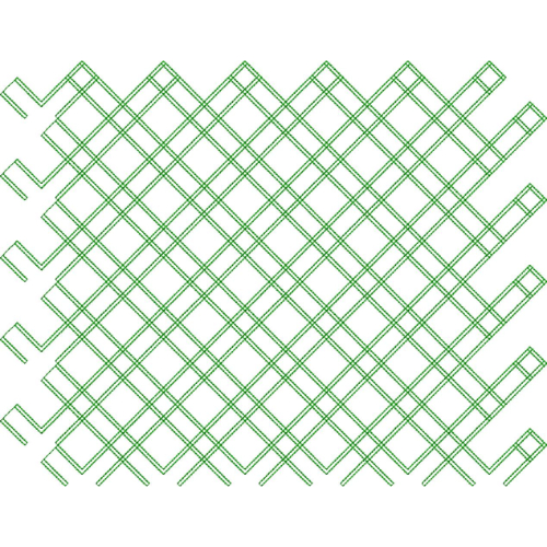 Elegant Diamond Lattice Geometric Fill Pattern Lace Embroidery Design