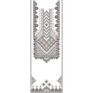 Elegant Geometric Tribal Front Panel Embroidery Design