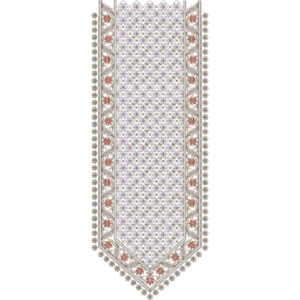 Elegant Geometric Neck Embroidery Design