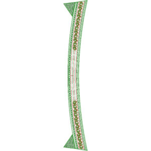 Stylish Men’s Kurta Neck Embroidery Design with Floral Border