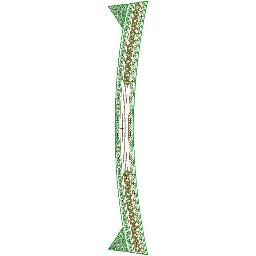 Stylish Men’s Kurta Neck Embroidery Design with Floral Border