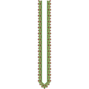 Classic Floral Men’s Kurta Neck Embroidery Design