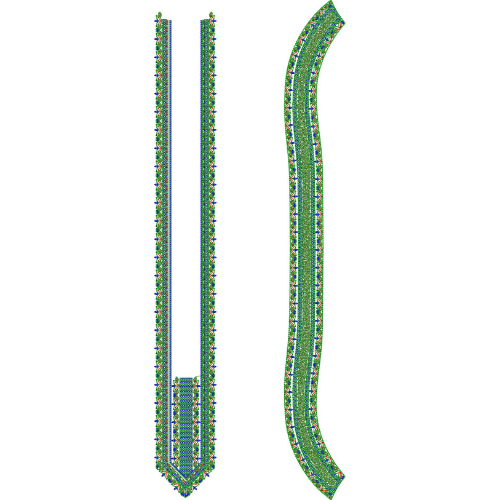 Elegant Men’s Kurta Neck Embroidery Design with Decorative Border