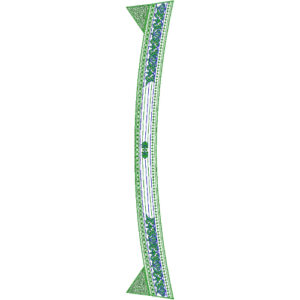 Stylish Men’s Kurta Neck Embroidery Design with Paisley Border