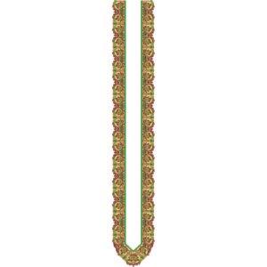 Elegant Men’s Kurta Neck Embroidery Design with Floral Pattern