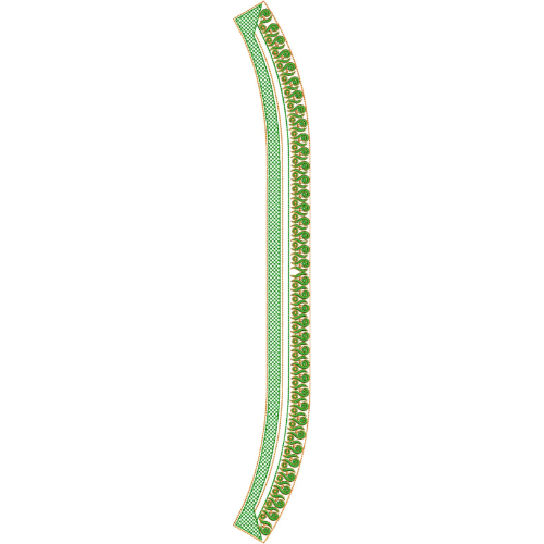 Elegant Men’s Kurta Neck Embroidery Design with Paisley Border